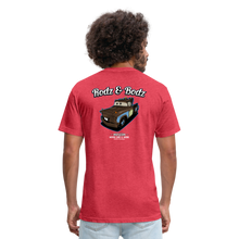 Load image into Gallery viewer, Ma'ter Fitted Cotton/Poly T-Shirt by Next Level - heather red