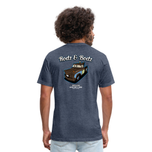 Load image into Gallery viewer, Ma'ter Fitted Cotton/Poly T-Shirt by Next Level - heather navy