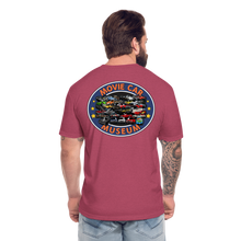Load image into Gallery viewer, Movie Mashup Fitted Cotton/Poly T-Shirt by Next Level - heather burgundy