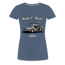 Load image into Gallery viewer, Time Machine Women’s Premium T-Shirt - heather blue