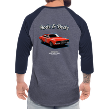 Load image into Gallery viewer, Yeehaw Baseball T-Shirt - heather blue/navy