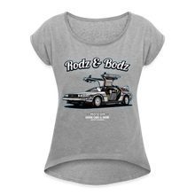 Load image into Gallery viewer, Time Machine Women's Roll Cuff T-Shirt - heather gray