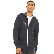 Load image into Gallery viewer, Time Machine Unisex Full Zip Hoodie - charcoal grey