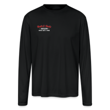 Load image into Gallery viewer, Time Machine Men's Moisture Wicking Performance Long Sleeve T-Shirt - black