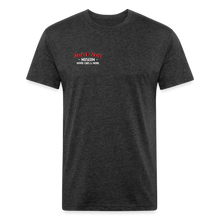 Load image into Gallery viewer, Mc'queen Fitted Cotton/Poly T-Shirt by Next Level - heather black