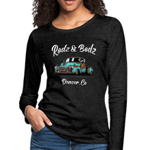 Load image into Gallery viewer, Seahorse Women's Premium Long Sleeve T-Shirt - charcoal gray