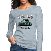 Load image into Gallery viewer, Seahorse Women's Premium Long Sleeve T-Shirt - heather ice blue