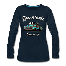 Load image into Gallery viewer, Seahorse Women's Premium Long Sleeve T-Shirt - deep navy