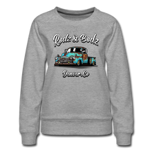 Load image into Gallery viewer, Women’s Premium Sweatshirt - Seahorse - heather gray