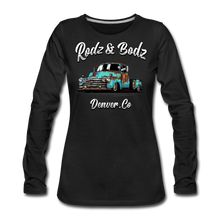 Load image into Gallery viewer, Women's Premium Long Sleeve T-Shirt -Seahorse - black