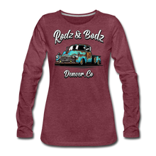Load image into Gallery viewer, Women's Premium Long Sleeve T-Shirt -Seahorse - heather burgundy