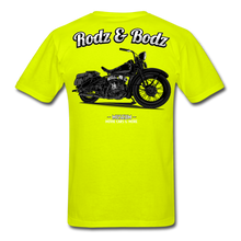 Load image into Gallery viewer, Unisex Classic T-Shirt -Harley Museum - safety green