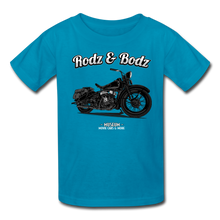Load image into Gallery viewer, Kids' T-Shirt - Harley Museum - turquoise