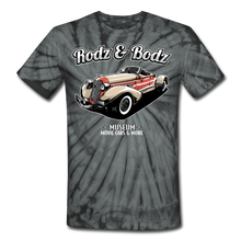 Load image into Gallery viewer, Unisex Tie Dye T-Shirt - Auburn - spider black