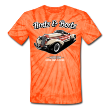 Load image into Gallery viewer, Unisex Tie Dye T-Shirt - Auburn - spider orange