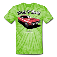 Load image into Gallery viewer, Unisex Tie Dye T-Shirt- CUDA - spider lime green