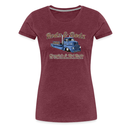 Women’s T-Shirt -Rodz & Bodz COE - heather burgundy