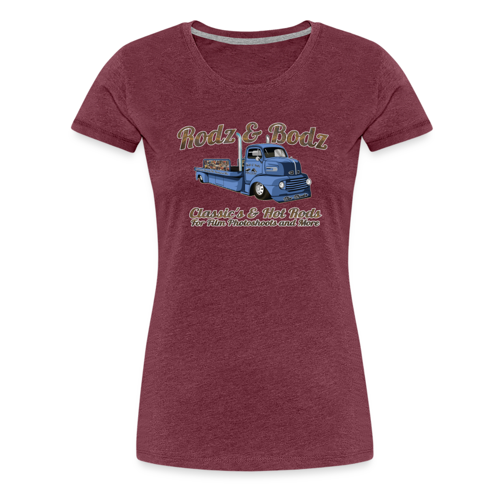 Women’s T-Shirt -Rodz & Bodz COE - heather burgundy