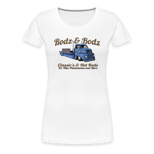 Load image into Gallery viewer, Women’s T-Shirt -Rodz &amp; Bodz COE - white
