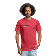 Load image into Gallery viewer, Movie Mashup Fitted Cotton/Poly T-Shirt by Next Level - heather red
