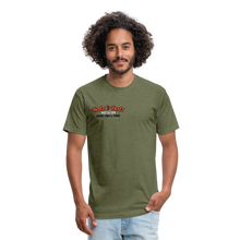 Load image into Gallery viewer, Movie Mashup Fitted Cotton/Poly T-Shirt by Next Level - heather military green
