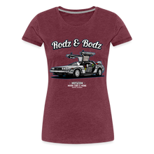 Load image into Gallery viewer, Time Machine Women’s Premium T-Shirt - heather burgundy
