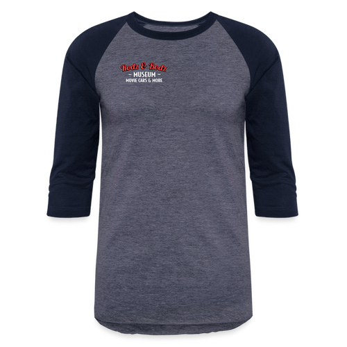 Yeehaw Baseball T-Shirt - heather blue/navy