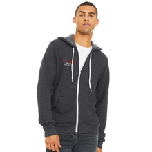 Load image into Gallery viewer, Time Machine Unisex Full Zip Hoodie - charcoal grey
