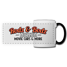 Load image into Gallery viewer, Rodz &amp; Bodz Panoramic Mug - white/black
