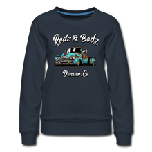 Load image into Gallery viewer, Women’s Premium Sweatshirt - Seahorse - navy
