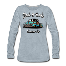 Load image into Gallery viewer, Women&#39;s Premium Long Sleeve T-Shirt -Seahorse - heather ice blue
