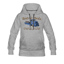 Load image into Gallery viewer, Women’s Hoodie -Rodz &amp; Bodz COE - heather gray
