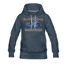 Load image into Gallery viewer, Women’s Hoodie -Rodz &amp; Bodz COE - heather denim
