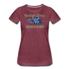 Load image into Gallery viewer, Women’s T-Shirt -Rodz &amp; Bodz COE - heather burgundy
