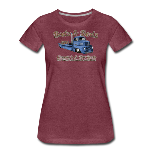 Women’s T-Shirt -Rodz & Bodz COE - heather burgundy