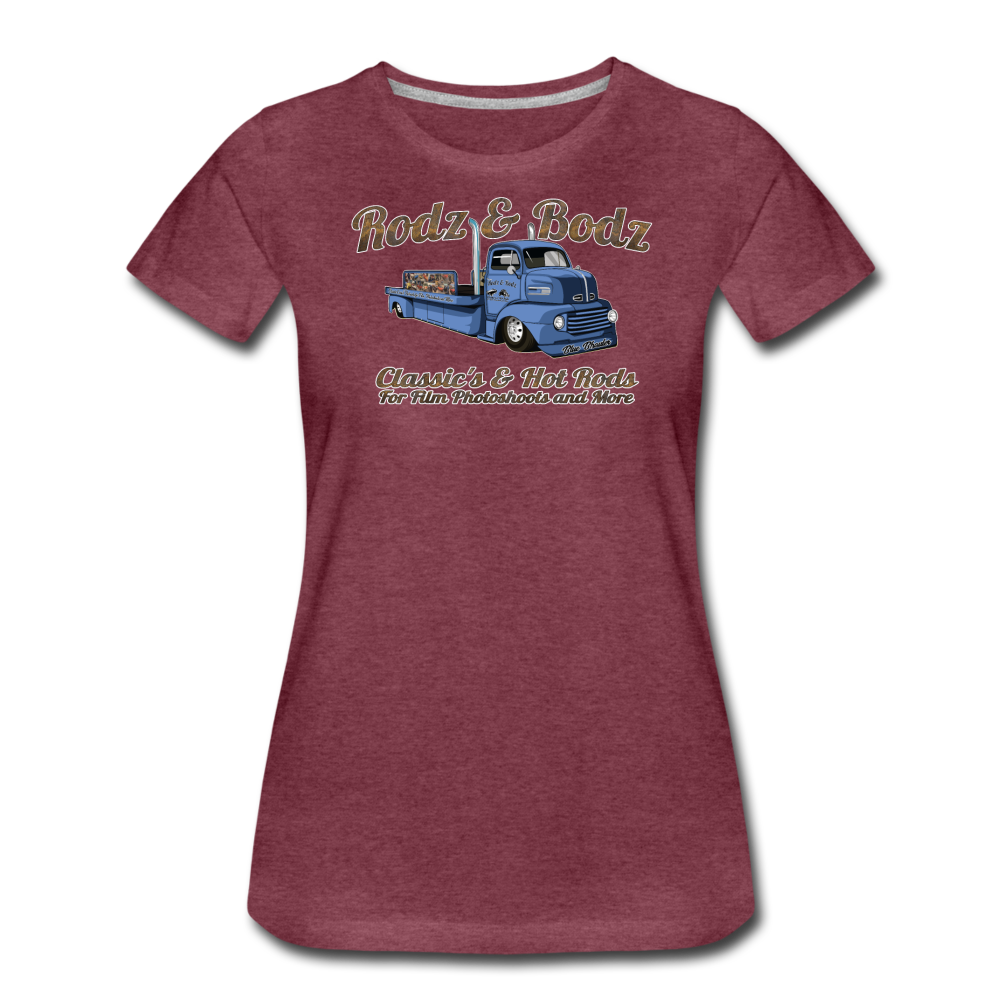 Women’s T-Shirt -Rodz & Bodz COE - heather burgundy