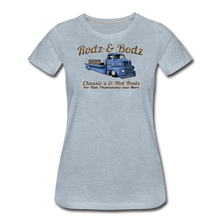 Load image into Gallery viewer, Women’s T-Shirt -Rodz &amp; Bodz COE - heather ice blue
