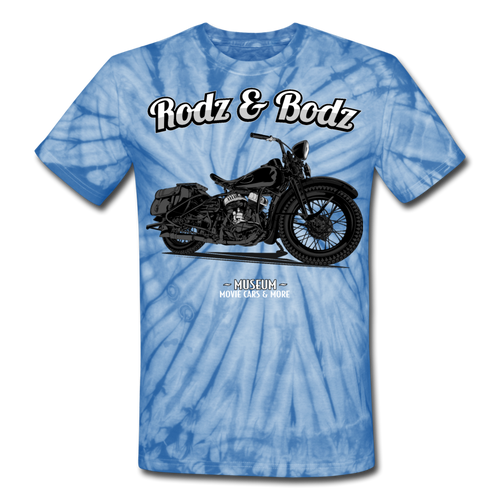 Unisex Tie Dye T-Shirt- HARLEY - spider baby blue