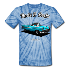 Load image into Gallery viewer, Unisex Tie Dye T-Shirt- 57 CHEVY - spider baby blue
