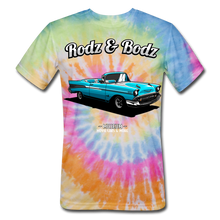 Load image into Gallery viewer, Unisex Tie Dye T-Shirt- 57 CHEVY - rainbow
